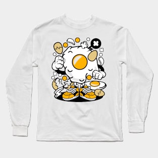 Egg cartoon style Long Sleeve T-Shirt